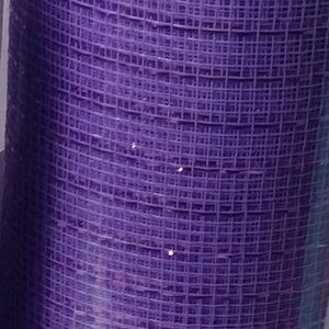 Purple Deco Mesh 6 Rolls Crafts Wreaths 10" 10Yard